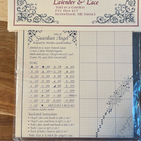 Lavender & Lace THE WEDDING Cross Stitch Pattern Chart LOT of 3 Patterns NWT - Picture 6 of 8